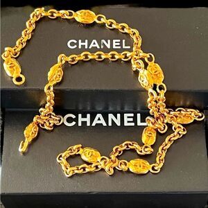 Chanel Gold Plated Interlocking CC Belt Or Necklace